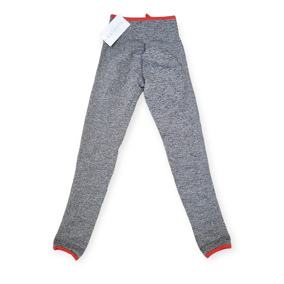 ATHLETA Andes High Rise 27" Gray Red Seamless Tight Legging Women Sz XS - Picture 10 of 11